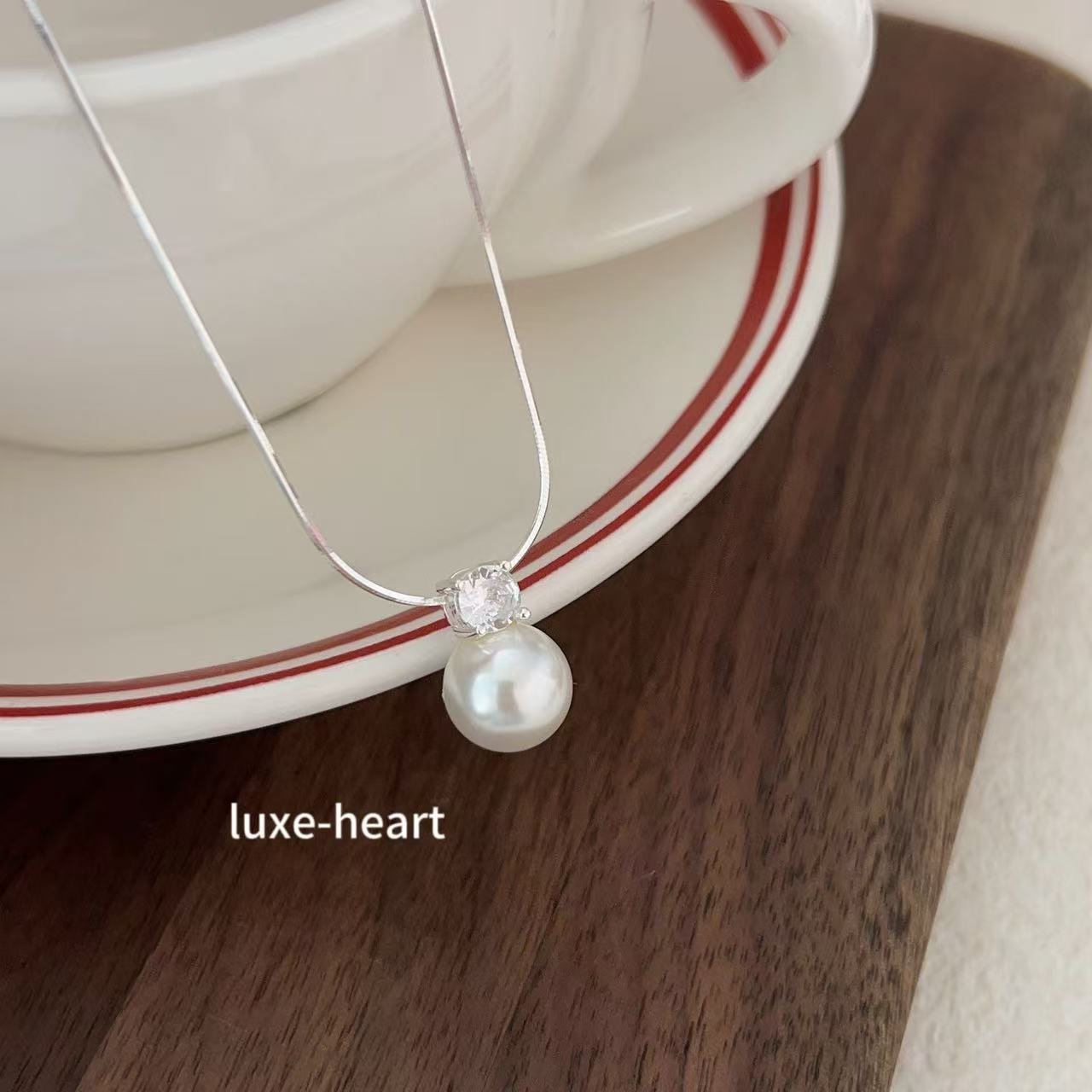 S925 Silver Pearl Necklace | Light Luxury Summer Jewelry | Minimalist Cold Style Necklace | Women's Elegant Gift