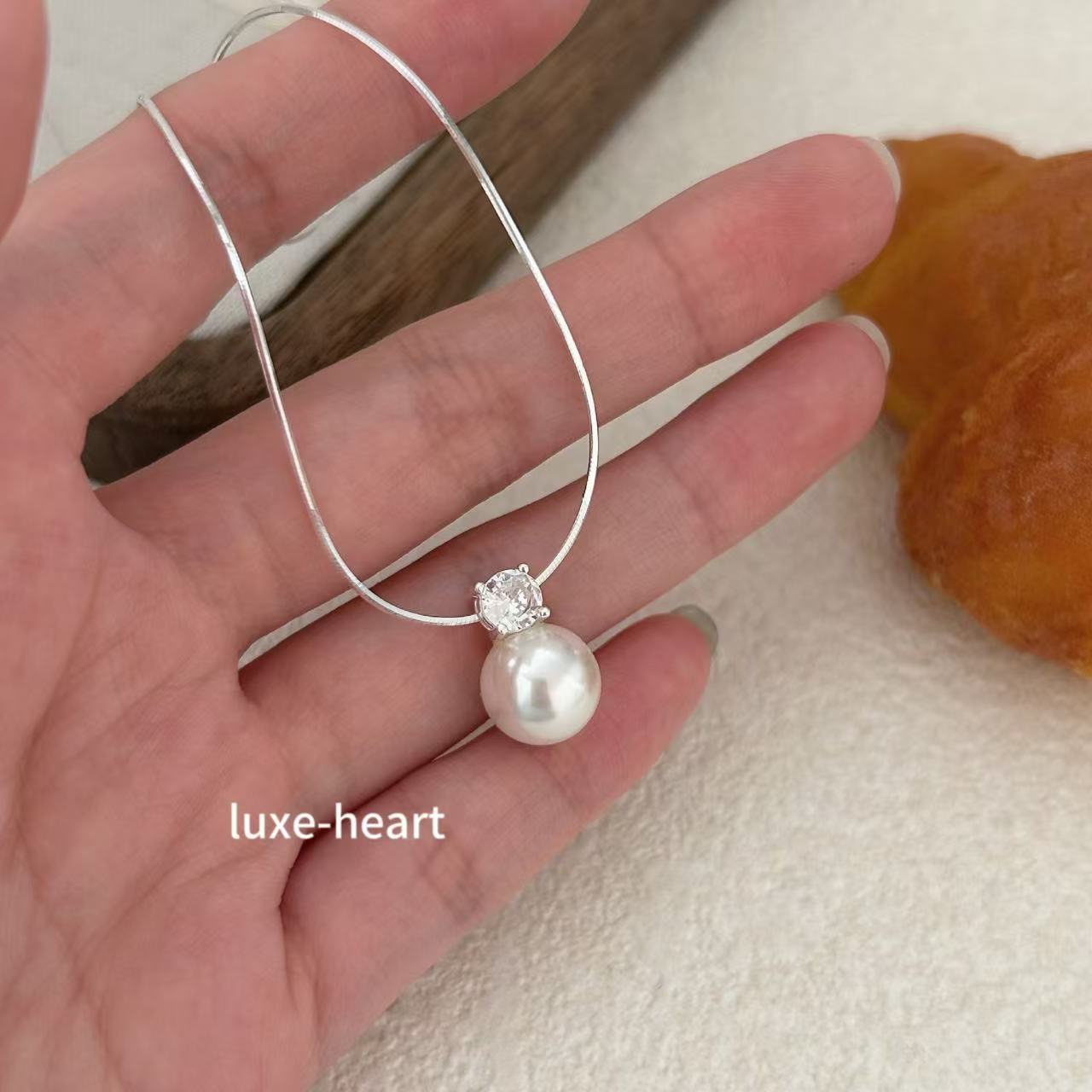 S925 Silver Pearl Necklace | Light Luxury Summer Jewelry | Minimalist Cold Style Necklace | Women's Elegant Gift