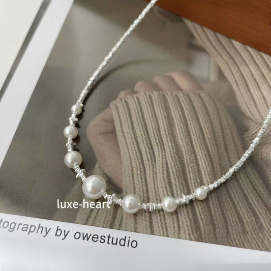 S925 Sterling Silver Shijia Pearl Necklace | Avant-garde Luxury Necklace for Women