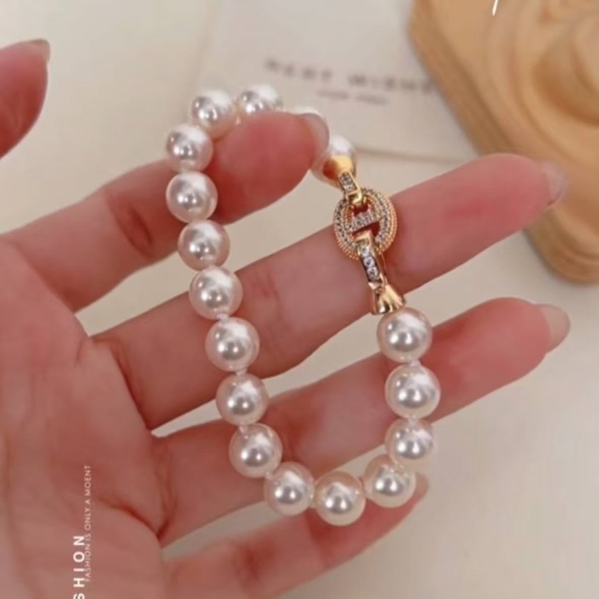 Light Luxury Pearl Bracelet - Champagne Bracelet, Elegant Women's Jewelry Gift
